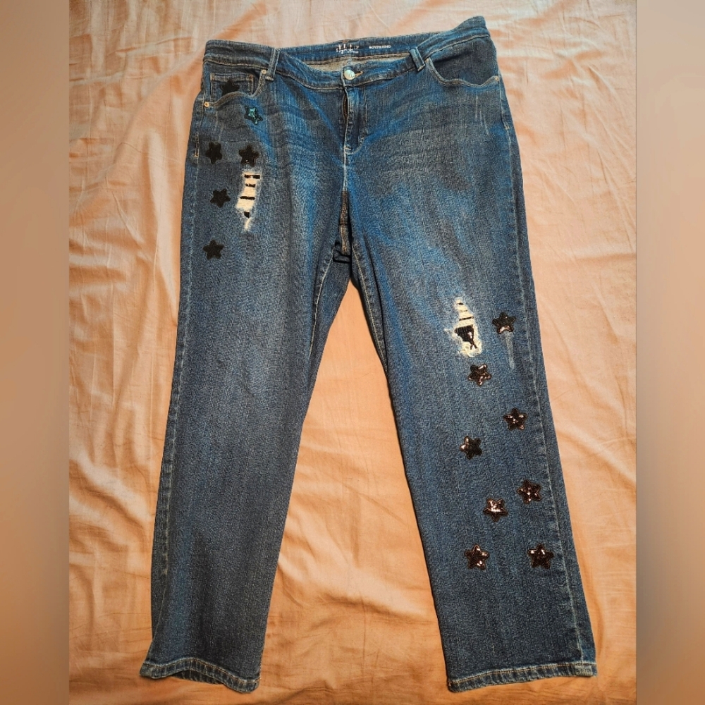 Style & Co Womens Boyfriend Jeans